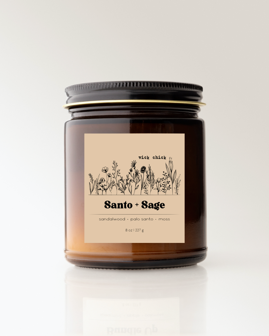 Santo + Sage - 8 oz Candle